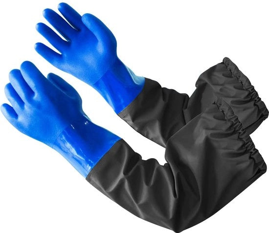Manopole in gomma Lunghe manopole in PVC con maniche lunghe Manopole acquatiche impermeabili 68 cm
