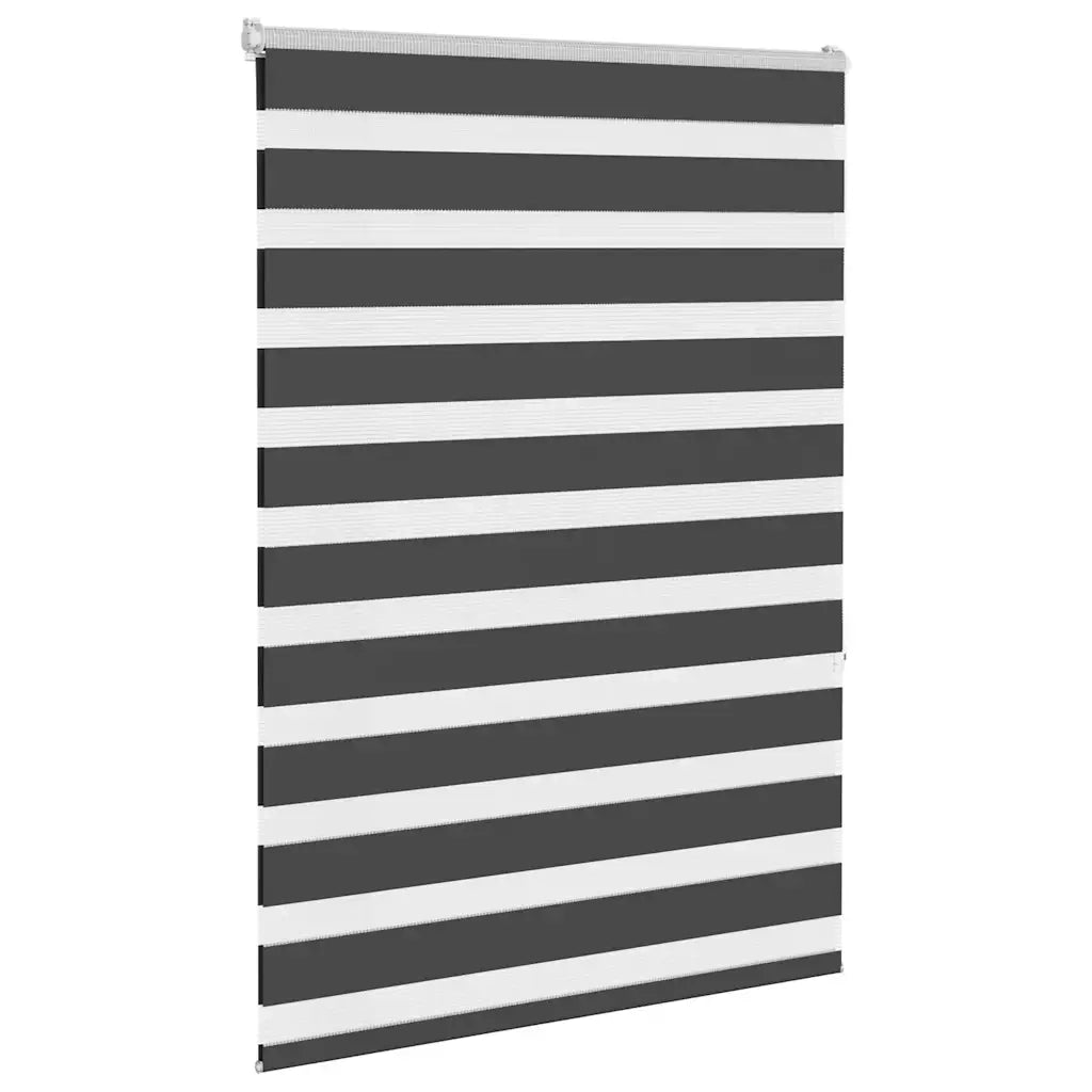 Tenda a rullo | Tenda avvolgibile Zebra Nero Larghezza Tessuto 110,9 cm Poliestere
