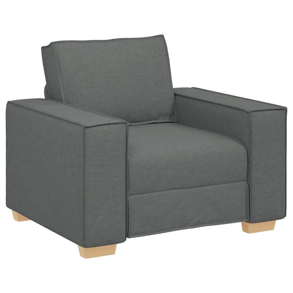 Poltrona Divano Grigio Scuro 100x78x84 cm Tessuto 4104961