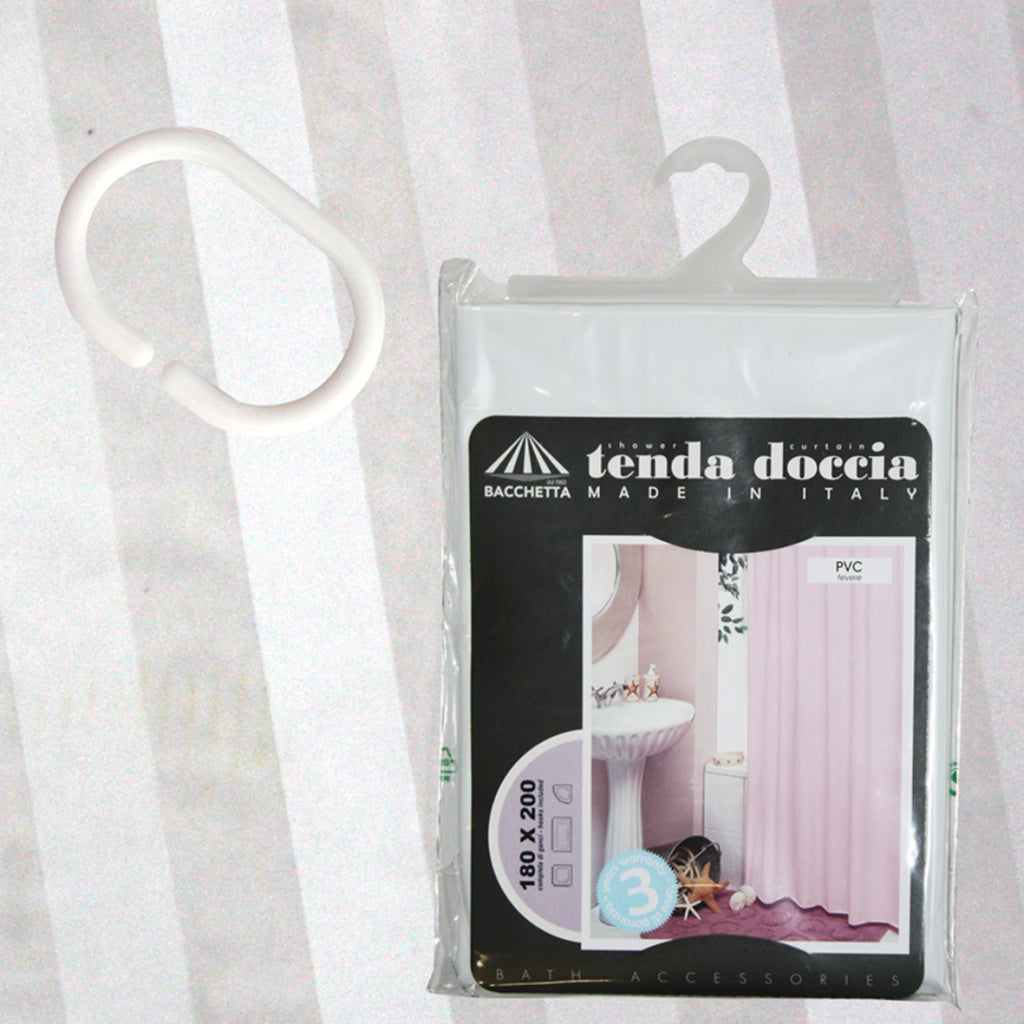 Tenda Doccia Bianca Pvc 120X200