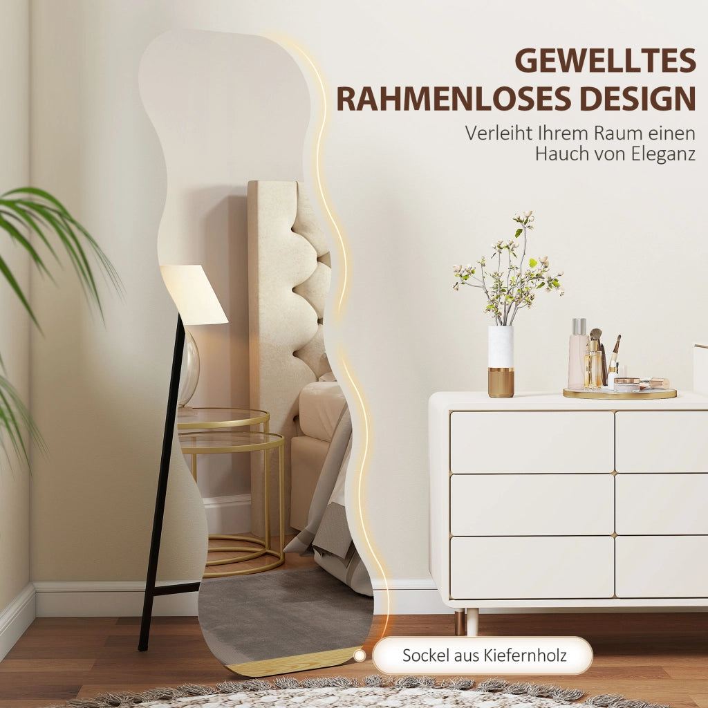 Specchio da parete senza cornice ¨C Minimal ¨C Nero