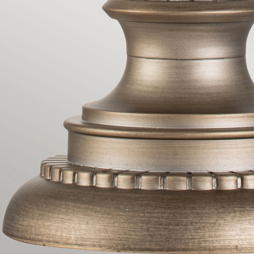 Lampada da esterno a colonna Halleron bronzo E14 IP44