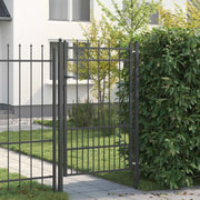 Cancello per recinzione HORST Acciaio Nero Bloccabile 42034071