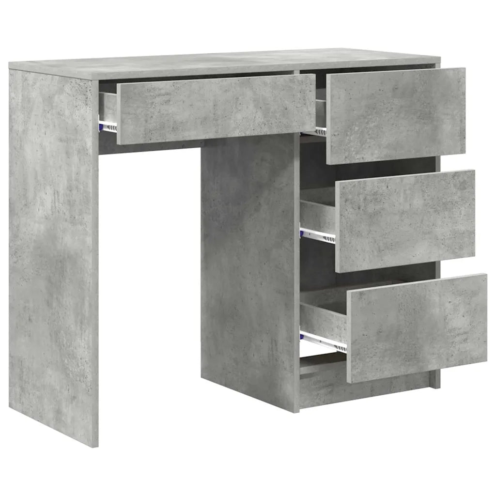 Scrivania Grigio cemento 90 x 37.5 x 75 cm Legno multistrato 869493