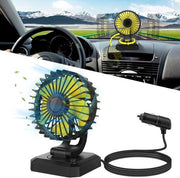 Ventilatore portatile 12V per auto con rotazione 360° per SUV e RV