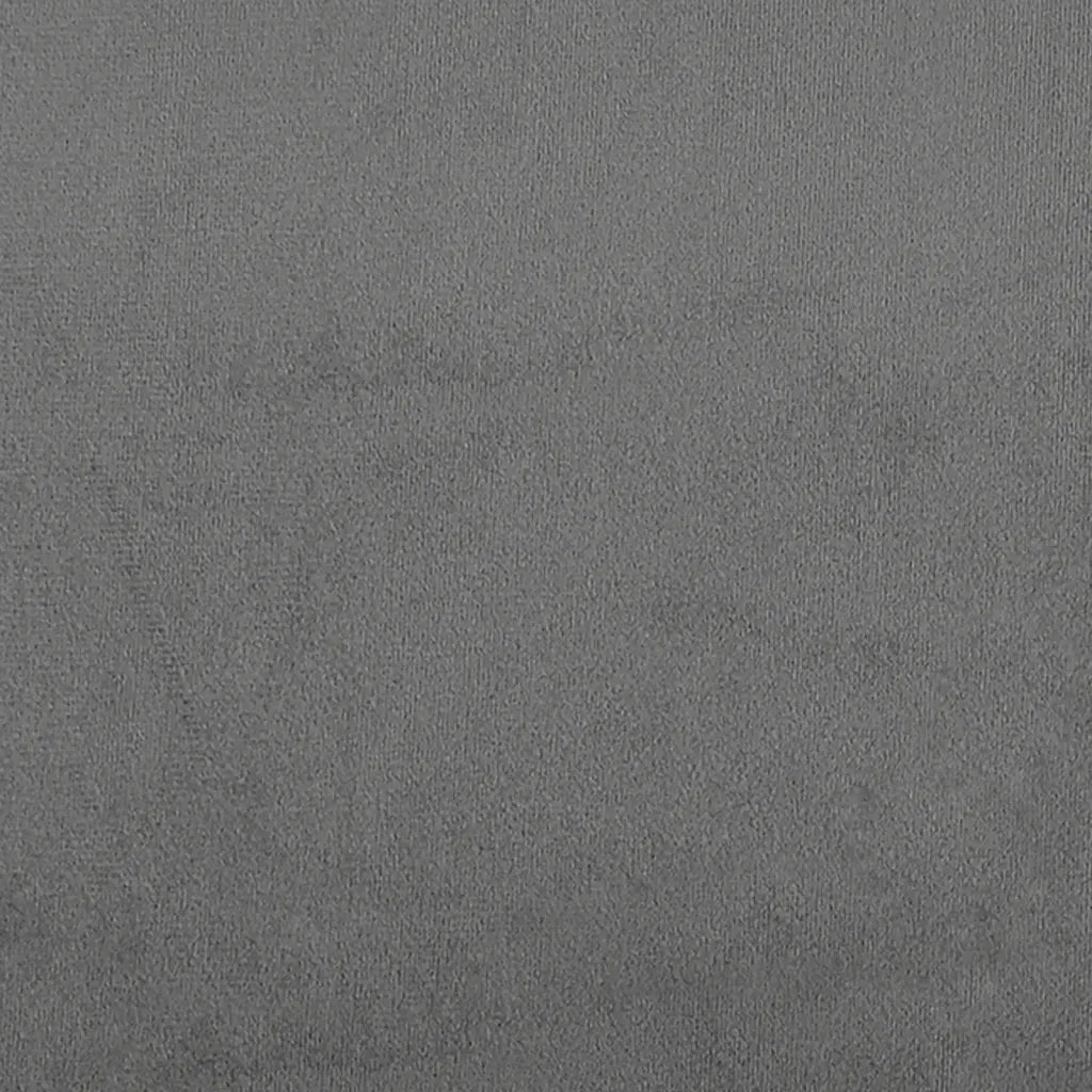 Divano a 3 Posti con Poggiapiedi Grigio Scuro 180 cm Microfibra