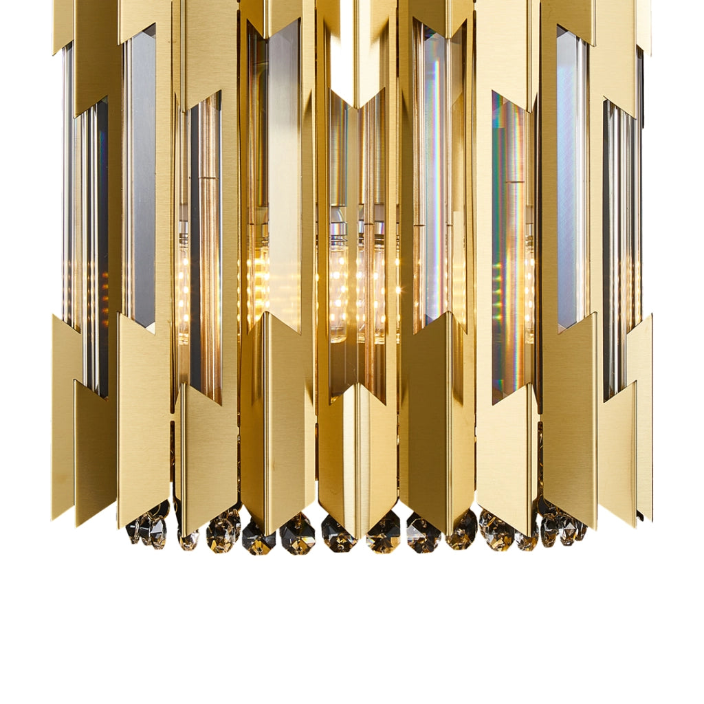 Applique glamour oro cristallo Ritz 2xE14 40W Milagro