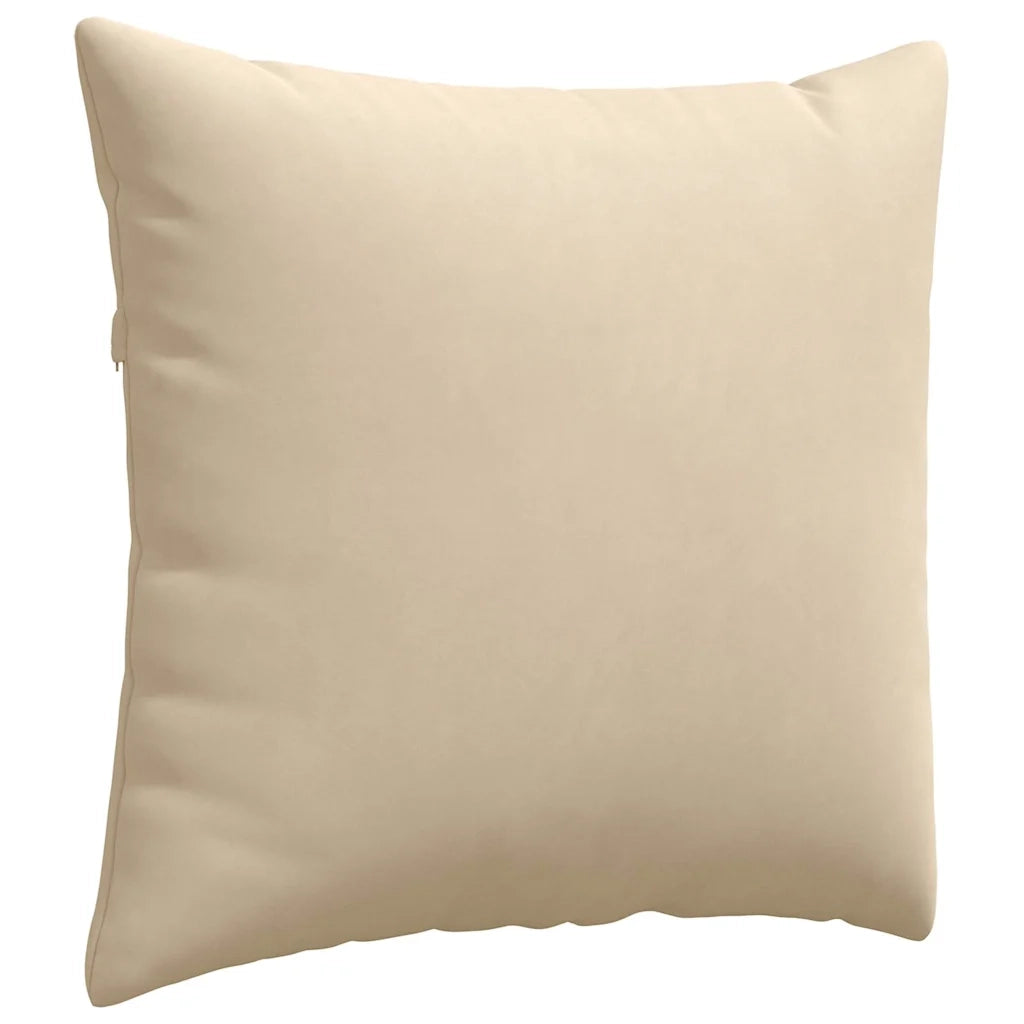 Cuscini da Divano 2 pz | Cuscini per sedie Crema 45 x 45 cm Tessuto