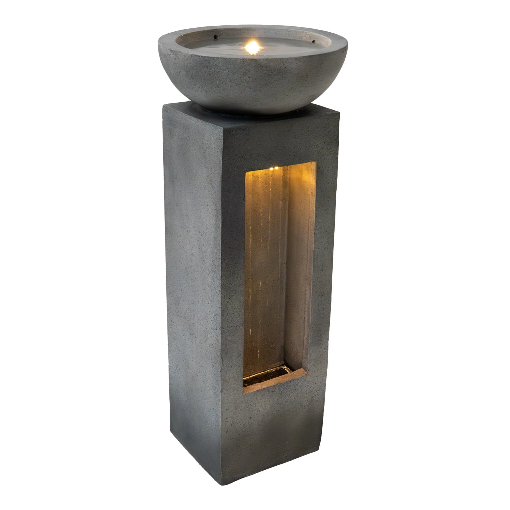 Fontana da Giardino Elettrica con LED, Pompa e Cascata – Serenity Falls