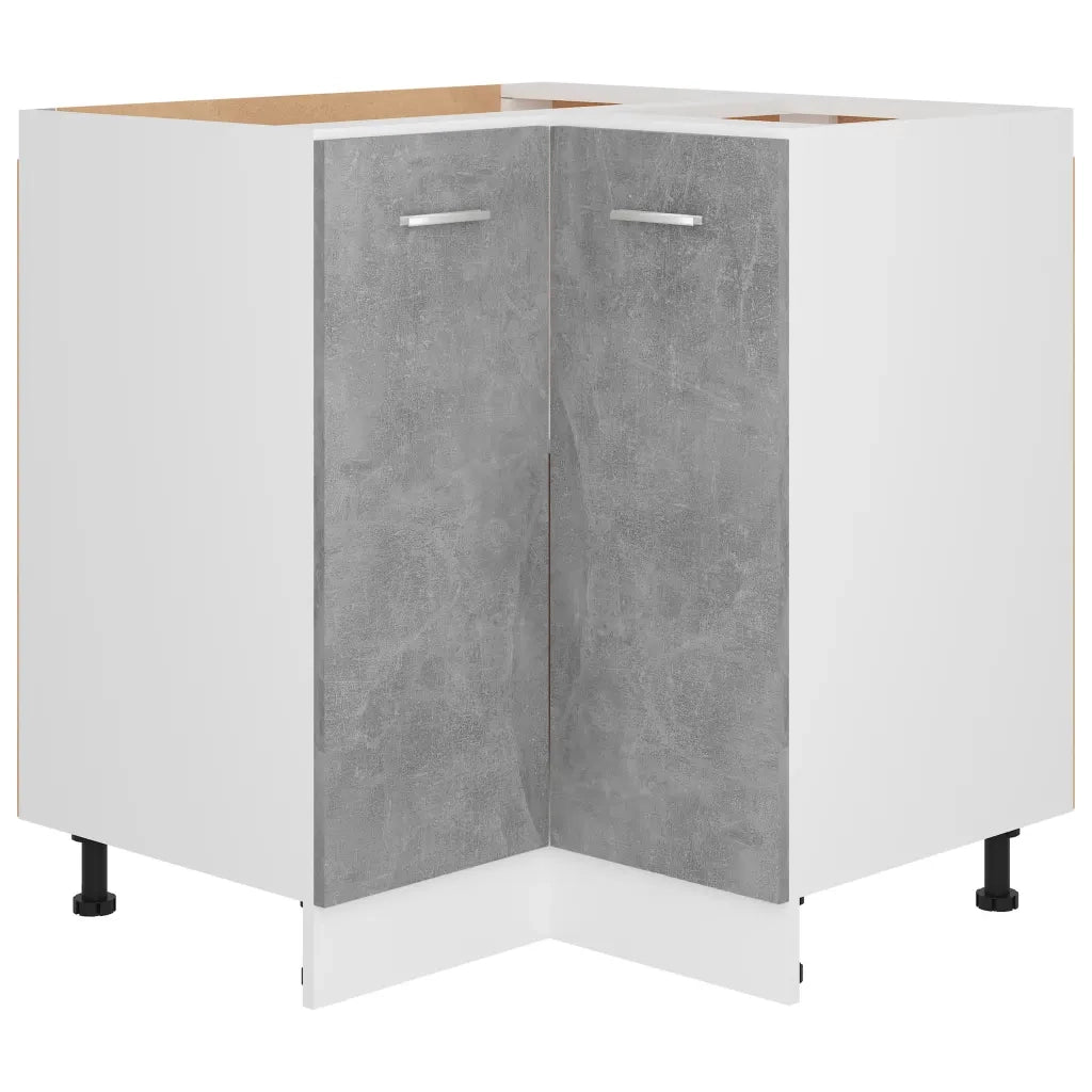 Mobile Angolare “Lyon” Grigio Cemento 75,5x75,5x81,5 cm in 802493