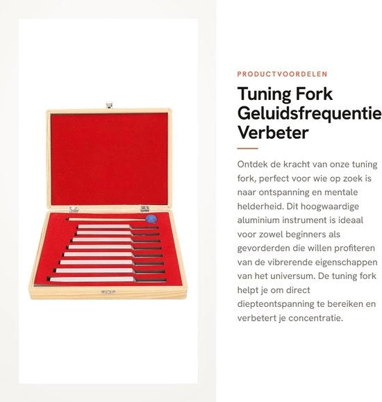 Tuning Fork in Alluminio per Riduzione Stress e Miglioramento della Chiarezza Mentale - Dimensioni 27 x 22 x 5 cm