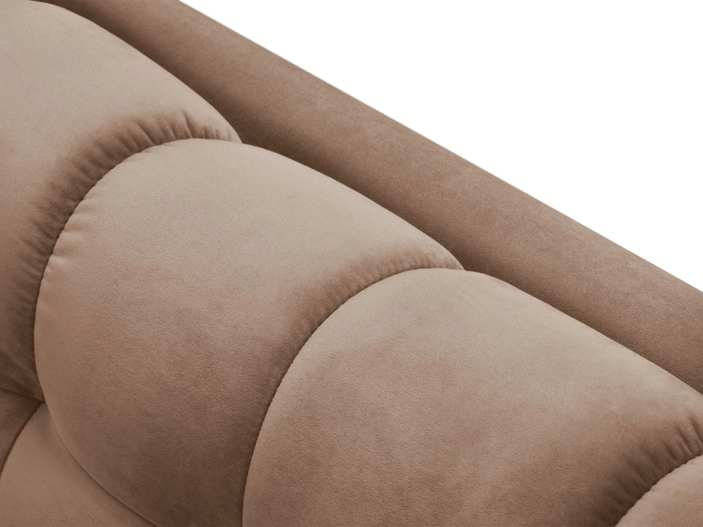 Cosmopolitan Design - Divano "Bali" 2 posti in velluto beige 
