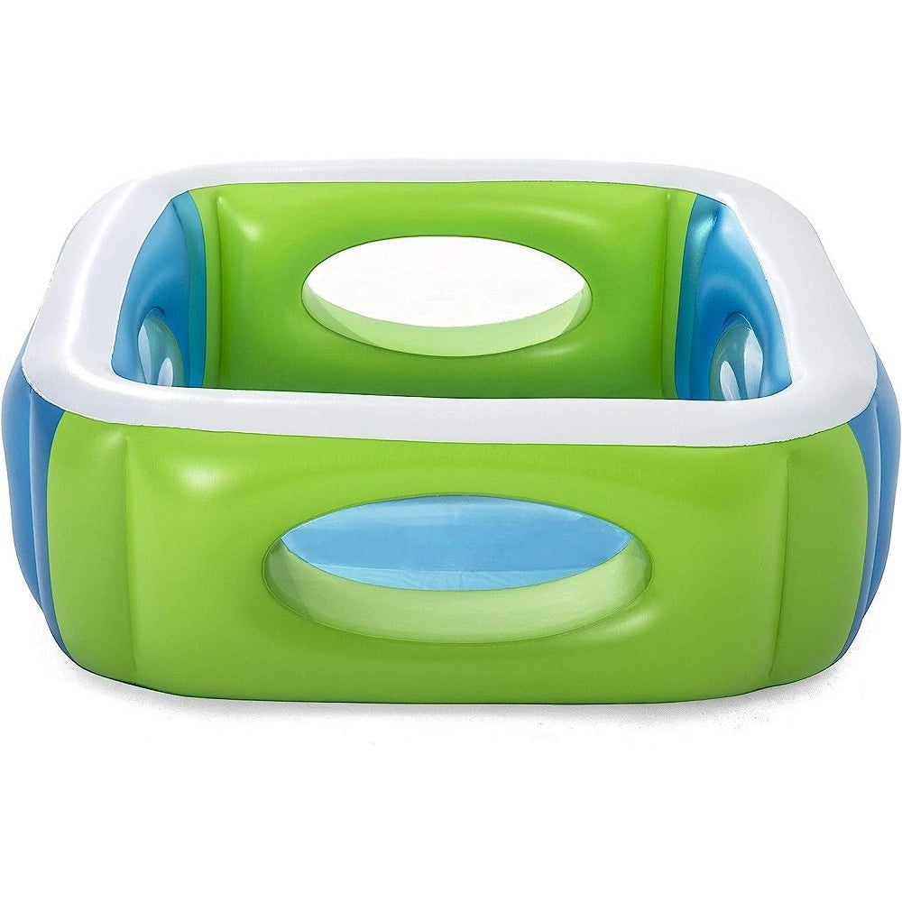 Trade Shop - Piscina Per Bambini Window Multi Color Con Oblo' 168x168x56 Cm Piscinetta 51132 -
