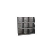 Portatutto metallo 9 posti cm61x21h61,5
