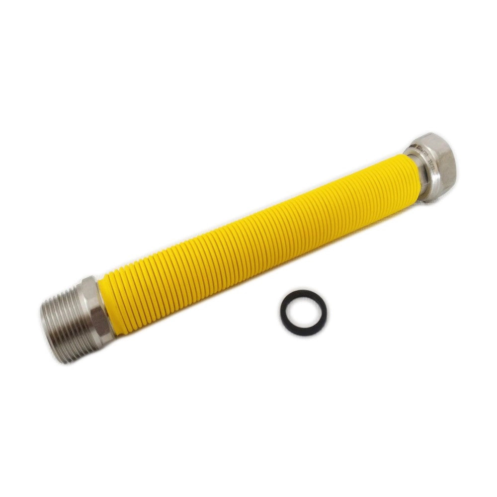 Flessibile mf 1/2 da 20 a 40cm circa allungabile in acciaio inox giallo