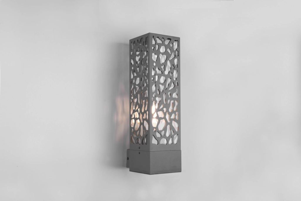 COOPER APPLIQUE DA ESTERNO ANTRACITE H. 26CM IP44 1 LUCE ATTACCO E27
