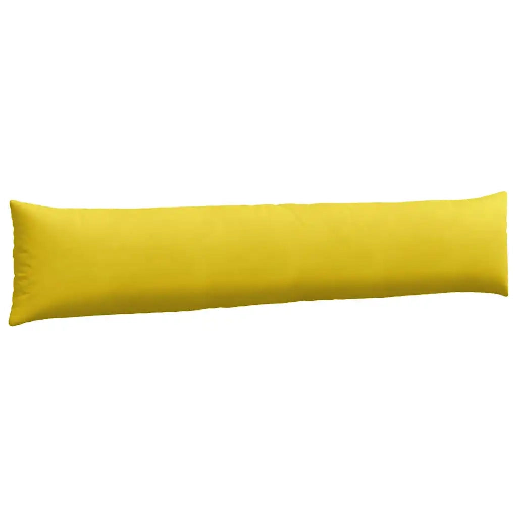 Cuscini da Divano 2 pz-Set di 2 Cuscini per Sofa Giallo 200 x 40 cm Tessuto in Cords