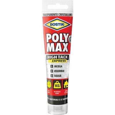 BOSTIK POLYMAX HIGH TACK EXPRESS - TRASPARENTE GR 115- 2 pezzi