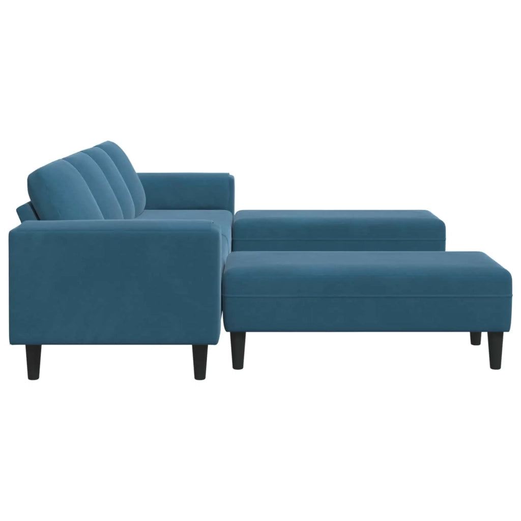 Divano per Soggiorno 3 pcs Blu 250 x 188 x 76 cm 3335121