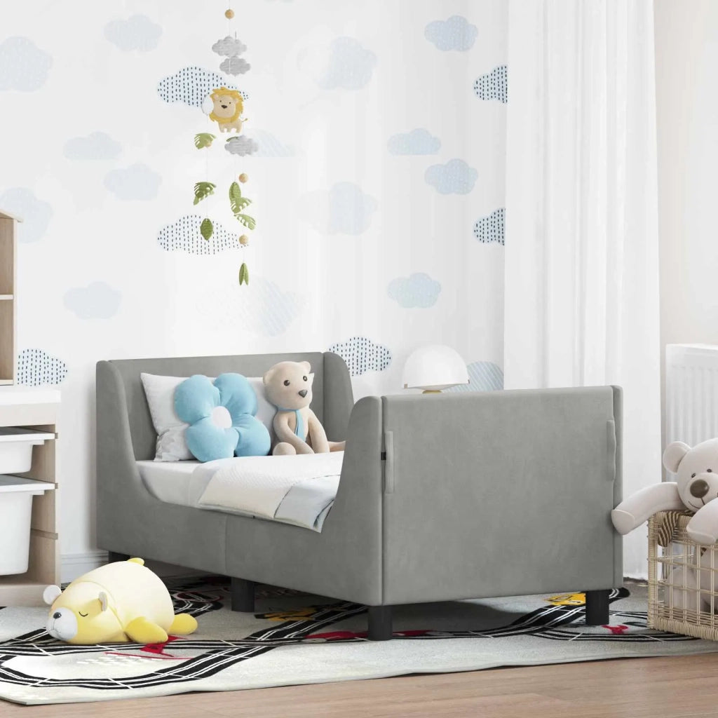 Struttura letto per bambini con testata Grigio chiaro 42010847
