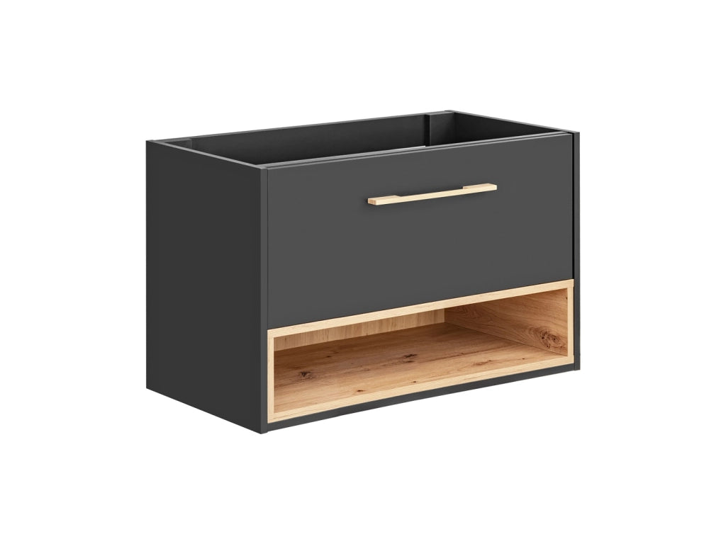 Mobile sottolavabo 80 cm 1 cassetto Borneo Cosmos 80 x 57 x 46 cm
