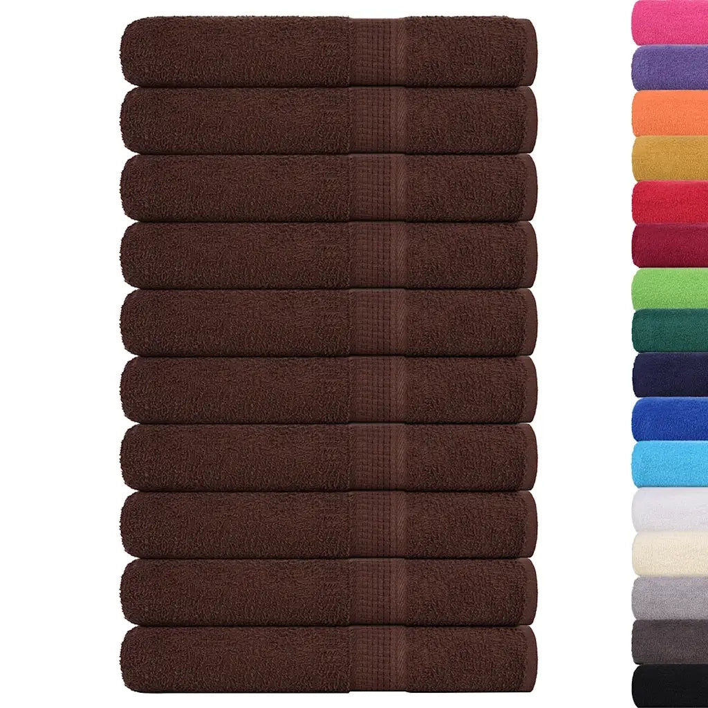 Asciugamani per sauna FROGN 10 pezzi Marrone 80x200 cm 360 g/m2