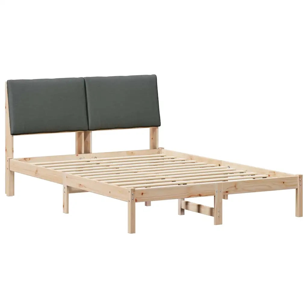 Struttura del Letto marrone e grigio scuro 150 x 200 cm 3394374