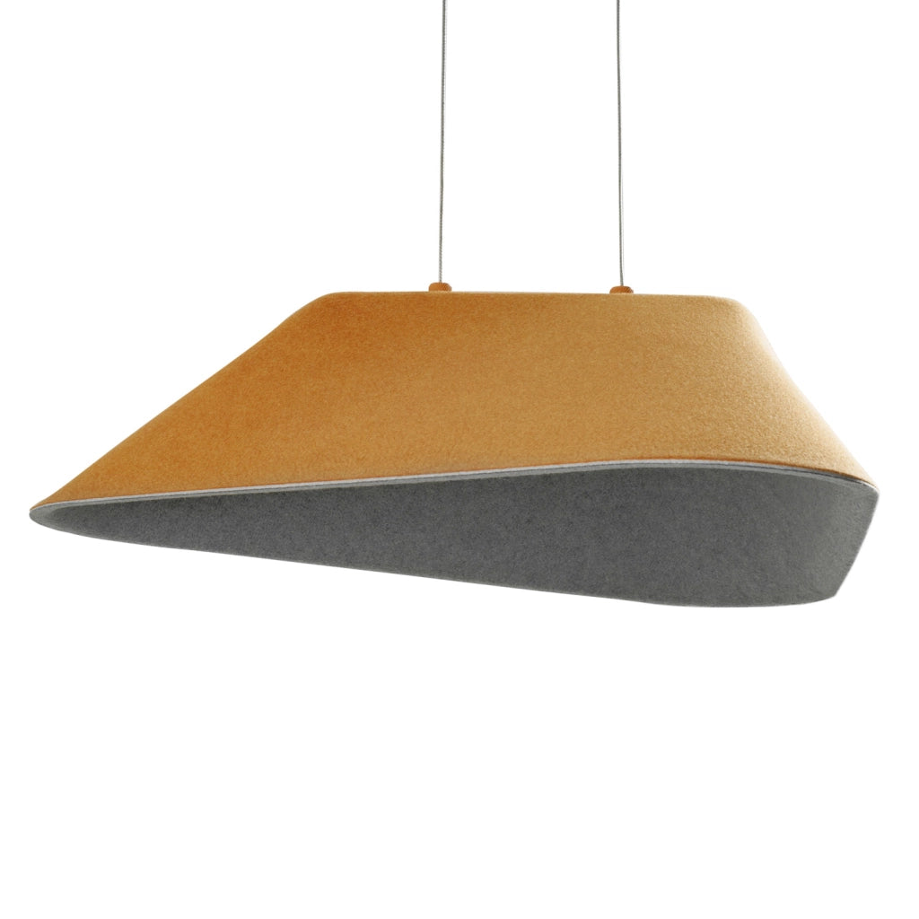 Lampada a sospensione in feltro gialla LED 8W Maxlight