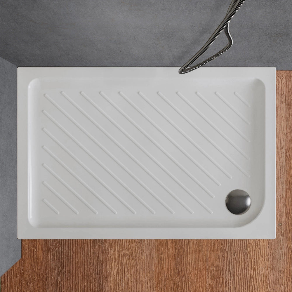 Piatto doccia 70x100 rettangolare in ceramica bianco Dolomite Gemma