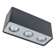 Lampada a sospensione Harris Italux nera 3xGU10 LED