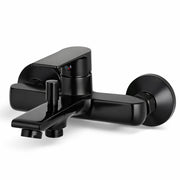 Rubinetto Miscelatore Vasca Bagno Nero Opaco da Parete + Deviatore Doccia 94009