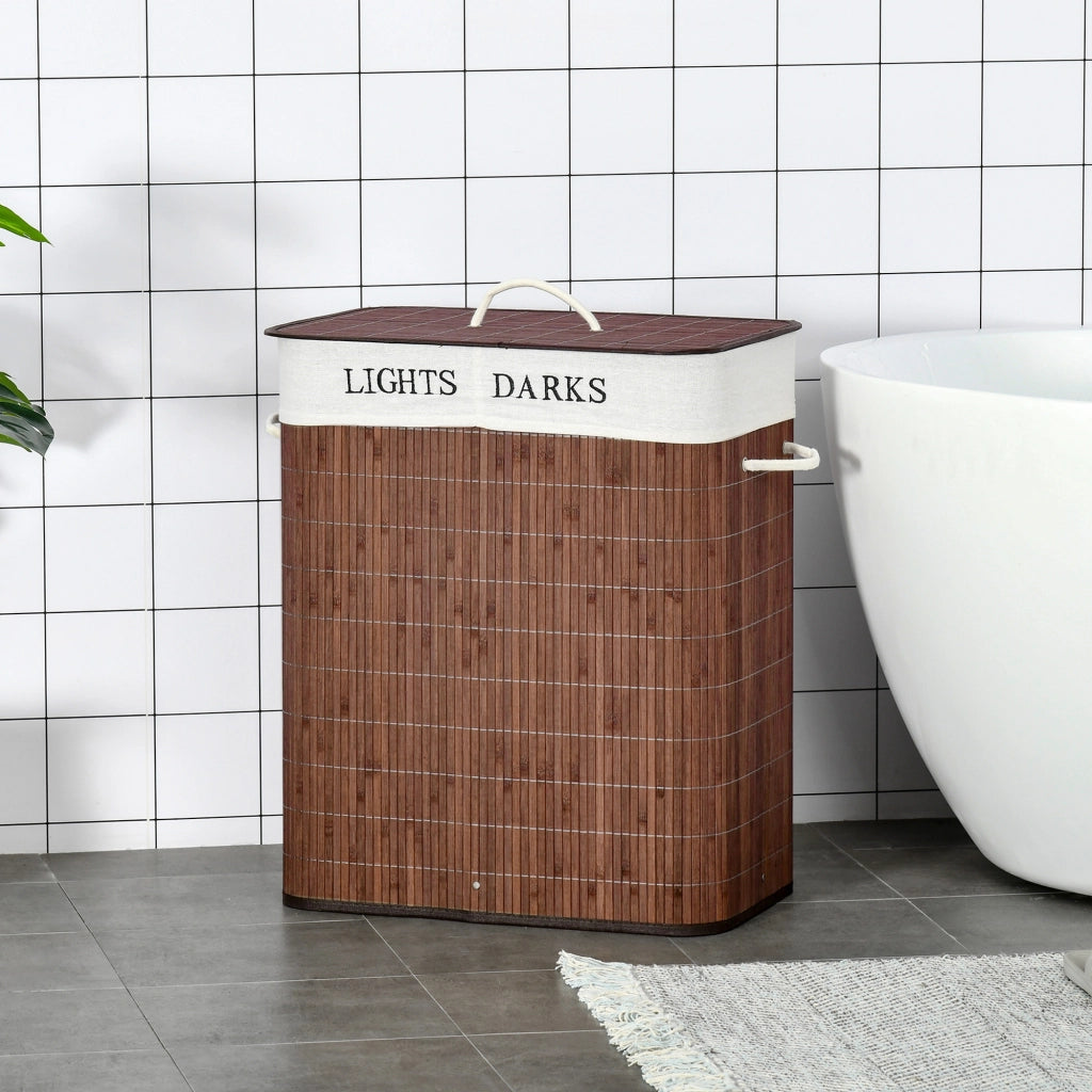 Cestino per Biancheria in Bamb¨´ ¨C Minimal ¨C 52x32x63cm