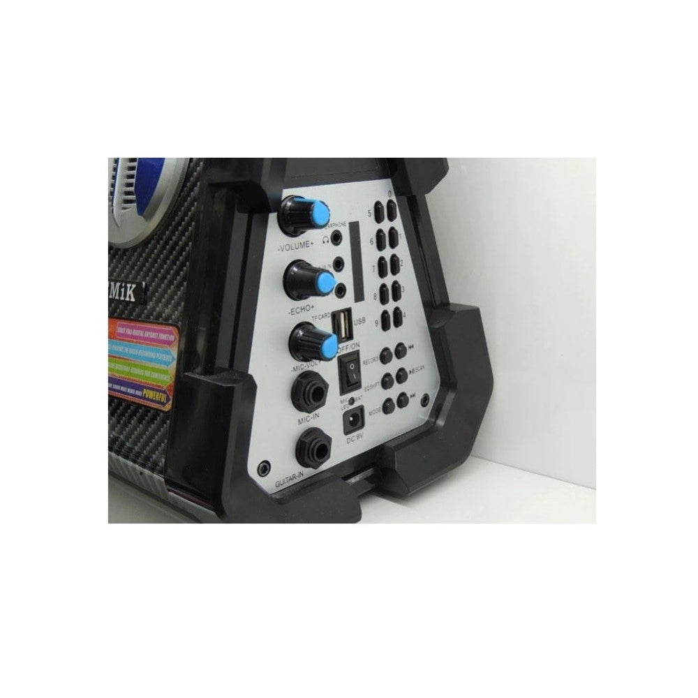 Trade Shop - Cassaamplificata Per Chitarra Ricaricabile Mp3 Usb Micro Sd Con Microfono Mkb60 -