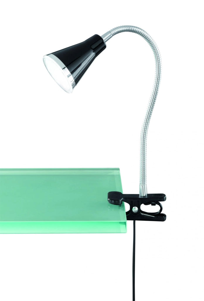 ARRAS LAMPADA CON PINZA LED C/FLEX NERA CM47CM LED 4W 400LM 3000K