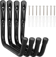 Hanger da parete per scale e bicicletta - 4 pezzi - 28 cm - rotante per uso interno ed esterno