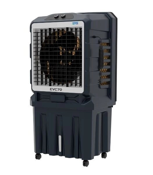 KRS EVC70 Raffrescatore evaporativo portatile in plastica 7.000 mc/h  695x510x1405 100l Nero
