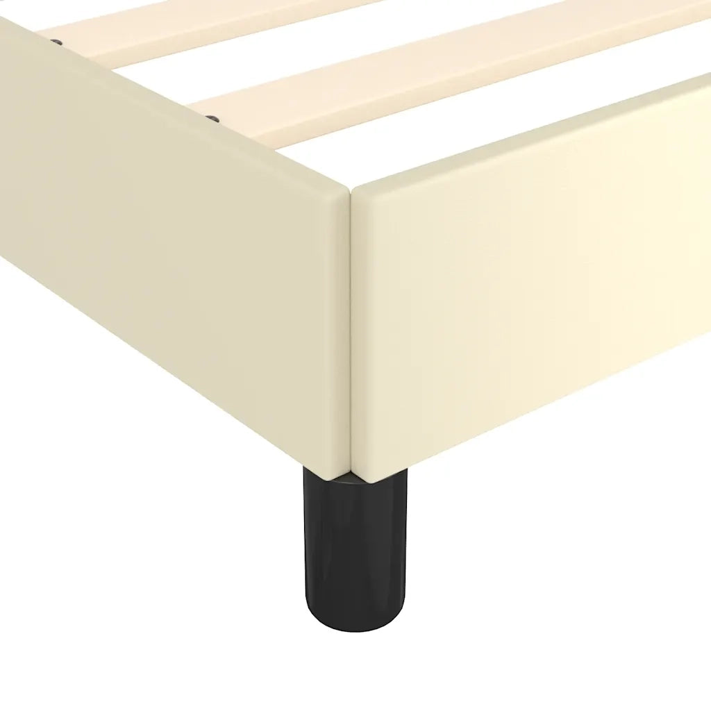 Giroletto con Testiera senza Materasso Crema 90x200 cm 347479