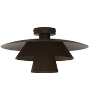 Lampada da soffitto Plato 1 luce E27 bronzo Luminex