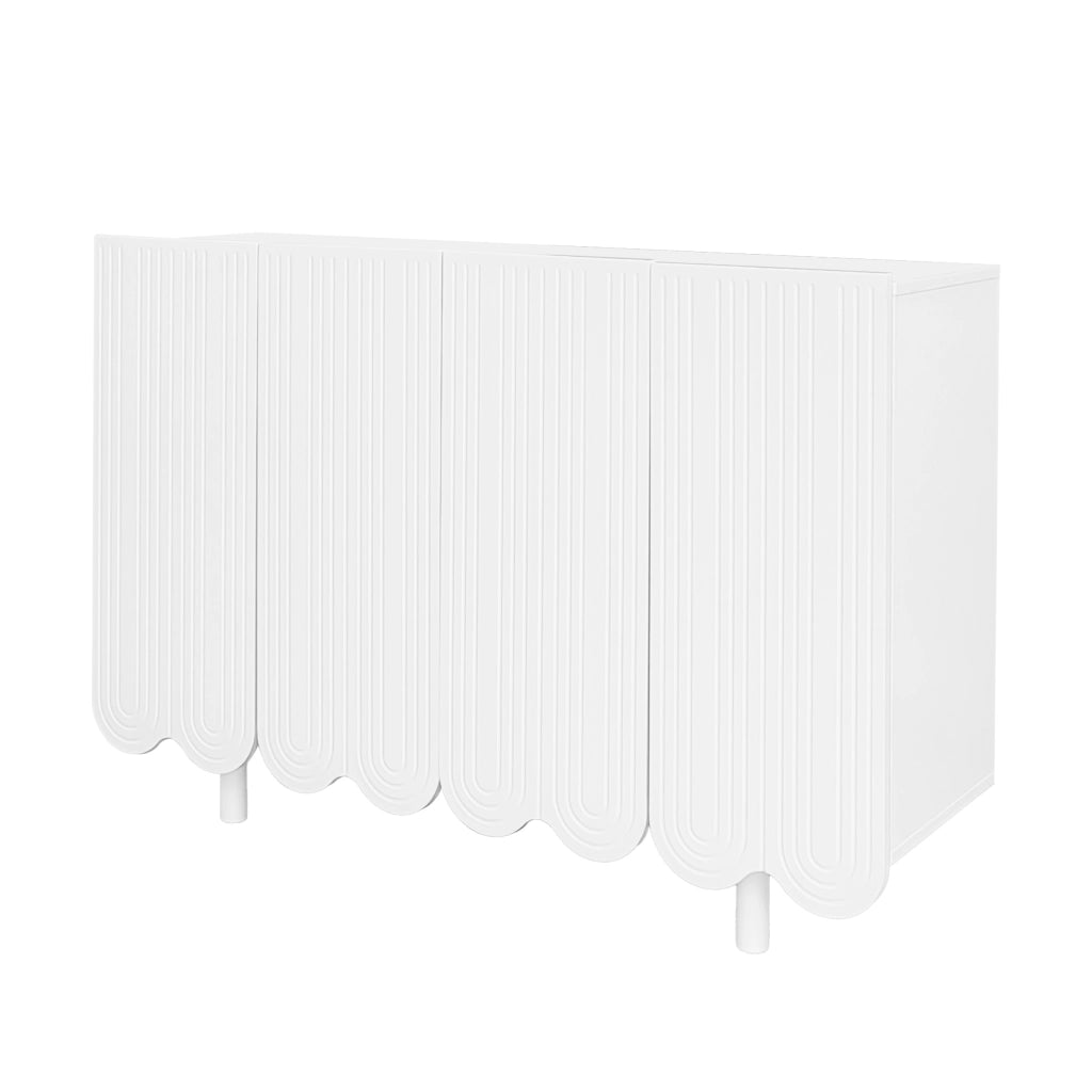 Credenza a goccia - Zephmum- Ante sagomate, cerniere ammortizzate