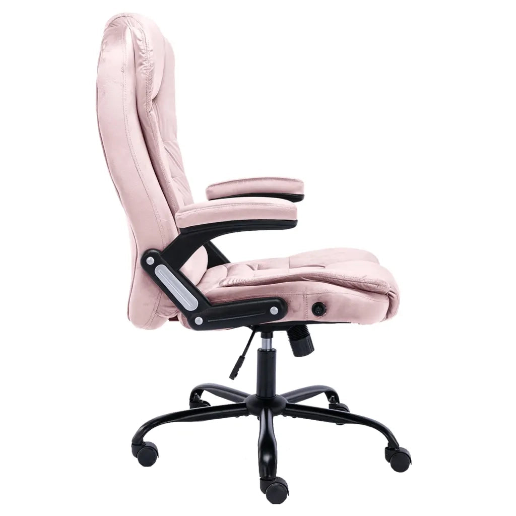 Sedia da Ufficio Rosa in Velluto 20571