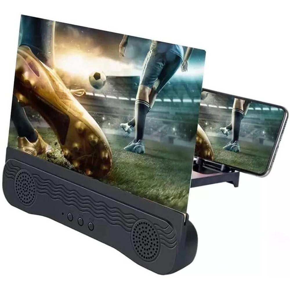 Trade Shop - Lente 3d Amplificatore Audio E Video Per Smartphone Da 12" Ingrandimento Schermo -