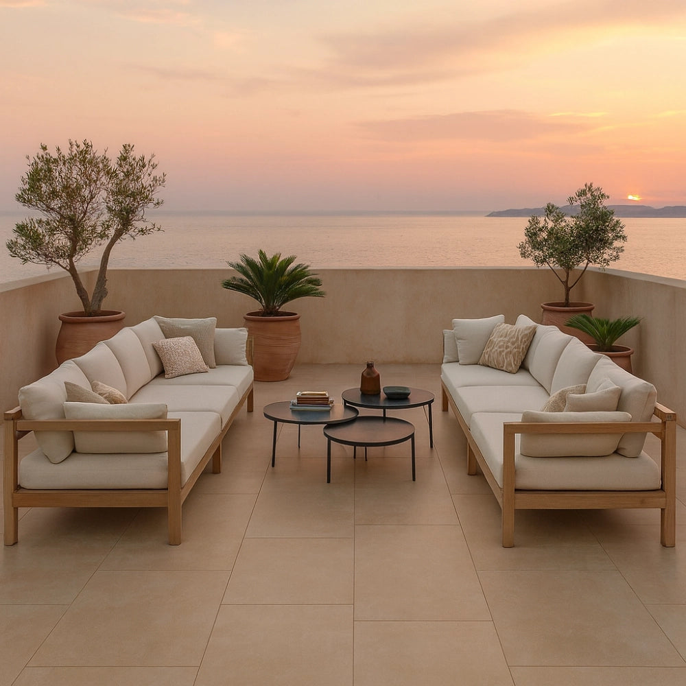 Piastrella gres porcellanato rettificata sabbia naturale 120x120 cm 1,44 m²