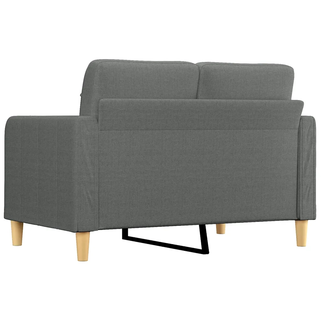 Divano a 2 Posti-Sofa 2 Posti Grigio Scuro 120 cm in Tessuto 498092