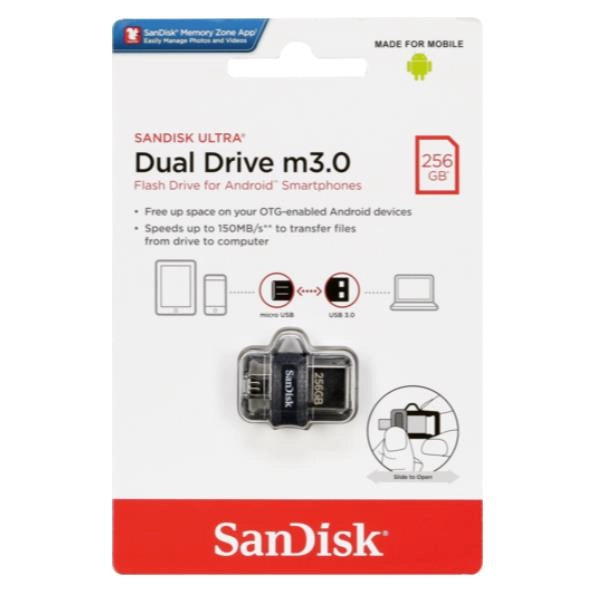 Sandisk ultra dual drive m3.0 - SDDD3-256G-G46