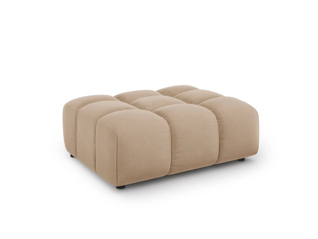 Cosmopolitan Design - Pouf "Sky" in velluto sabbia 