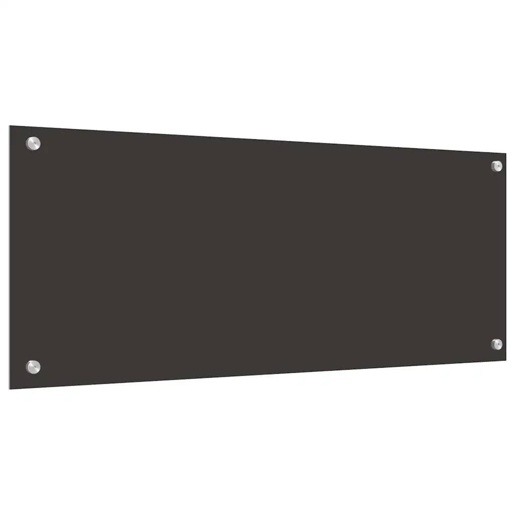 Rivestimento da Cucina 2 pz-Set di 2 Paraschizzi per Cucina Grigio scuro 100 x 40 cm