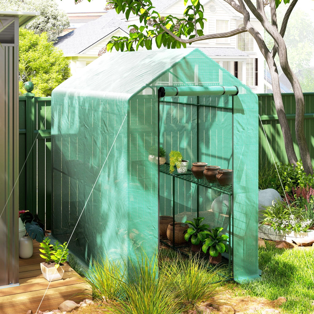 Serra da giardino 2 livelli ¨C Minimal ¨C 186x120x190cm verde