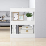 Libreria Divisorio-Scaffale per Libri-Mobile di Stoccaggio Bianco 60x30x72 cm