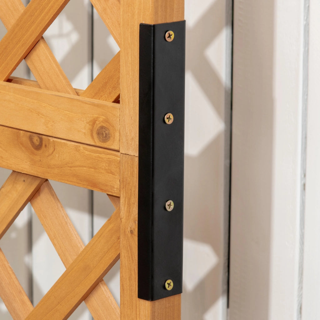 Fioriera con graticcio in legno per giardino ¨C Minimal ¨C 54.5x52x180 cm
