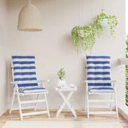 Cuscino da Esterno 2 pcs Blu e Bianco 120 x 50 x 7 cm Tessuto 42040527